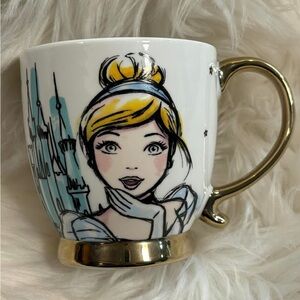 Disney Cinderella Mug with Gold Handle NWOT